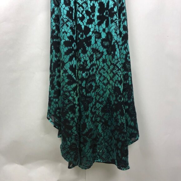 Nanette Lepore Metallic Floral Silk Maxi Dress Size 0 - Picture 8 of 14